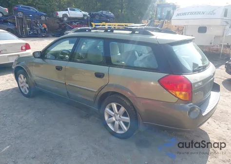 2006 Subaru Outback 2.5I from USA, damaged, VIN 4S4BP61C767345473